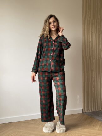 Жіноча піжама в клітинку (1513g)