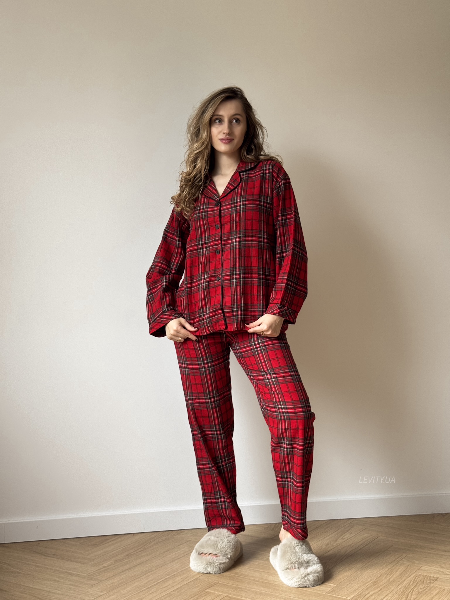 Байкова піжама в клітинку (1514r)