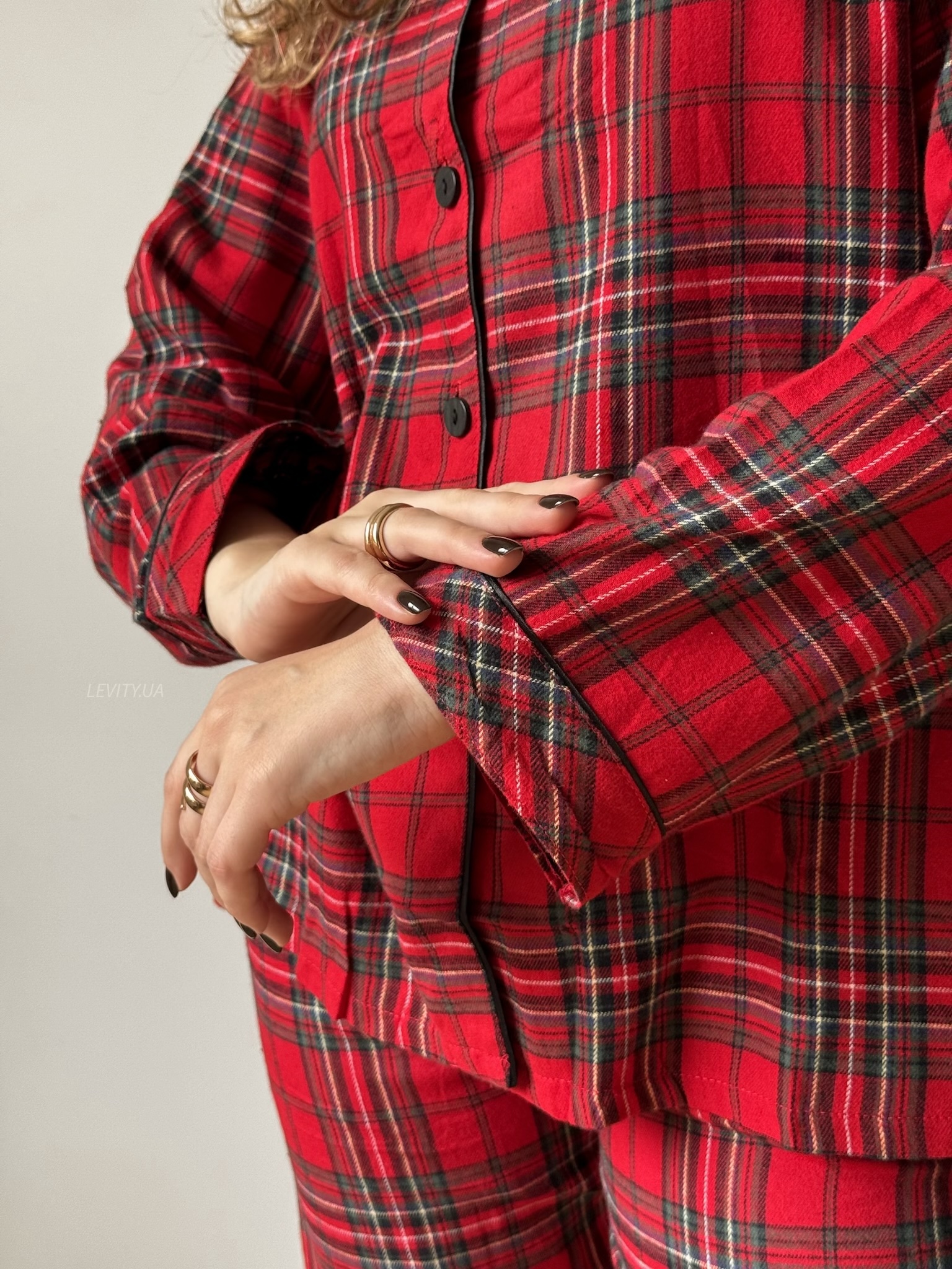 Байкова піжама в клітинку (1514r) - Зображення 7