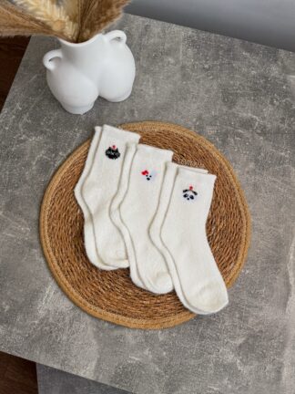 Білі махрові шкарпетки (1610)