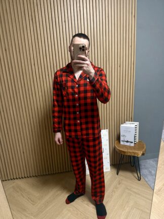 Чоловіча піжама в клітинку (1628)
