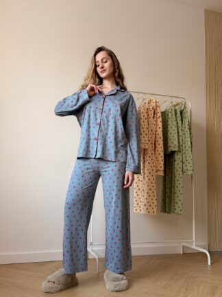 Піжама з принтом 3в1 (1645)