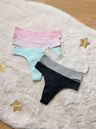 Бавовняні стрінги в рубчик (1676)