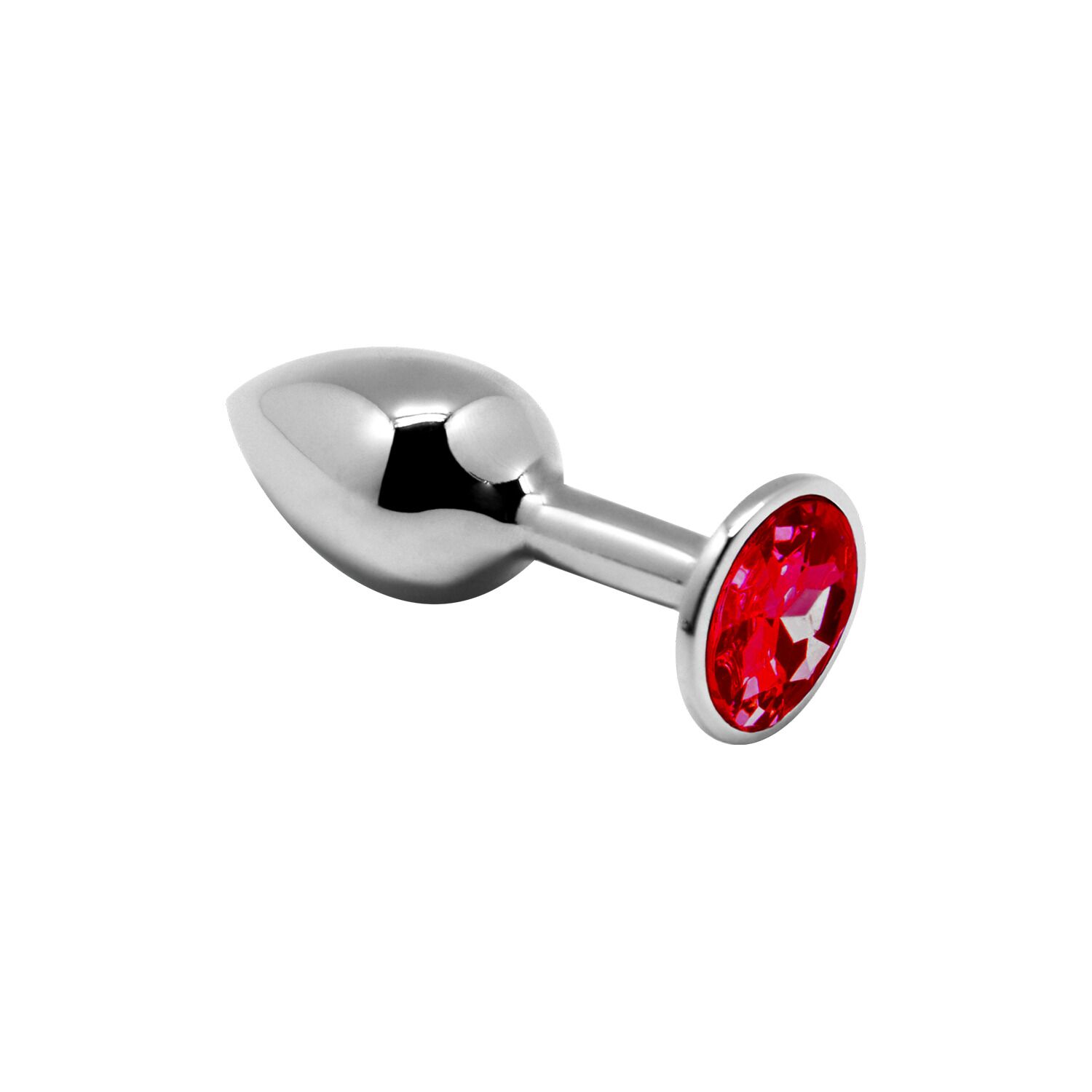Металева анальна пробка з кристалом Alive Mini Metal Butt Plug Red S - купити в LEVITY Металева анальна пробка з кристалом Alive Mini Metal Butt Plug Red S