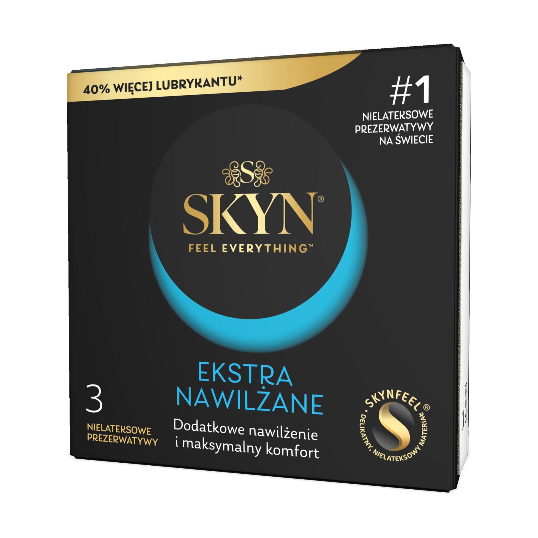 Безлатексні преміум-презервативи SKYN Ekstra Nawilżanel 3 шт, ультратонкі, на 40 % більше змазки - купити в LEVITY Безлатексні преміум-презервативи SKYN Ekstra Nawilżanel 3 шт, ультратонкі, на 40 % більше змазки