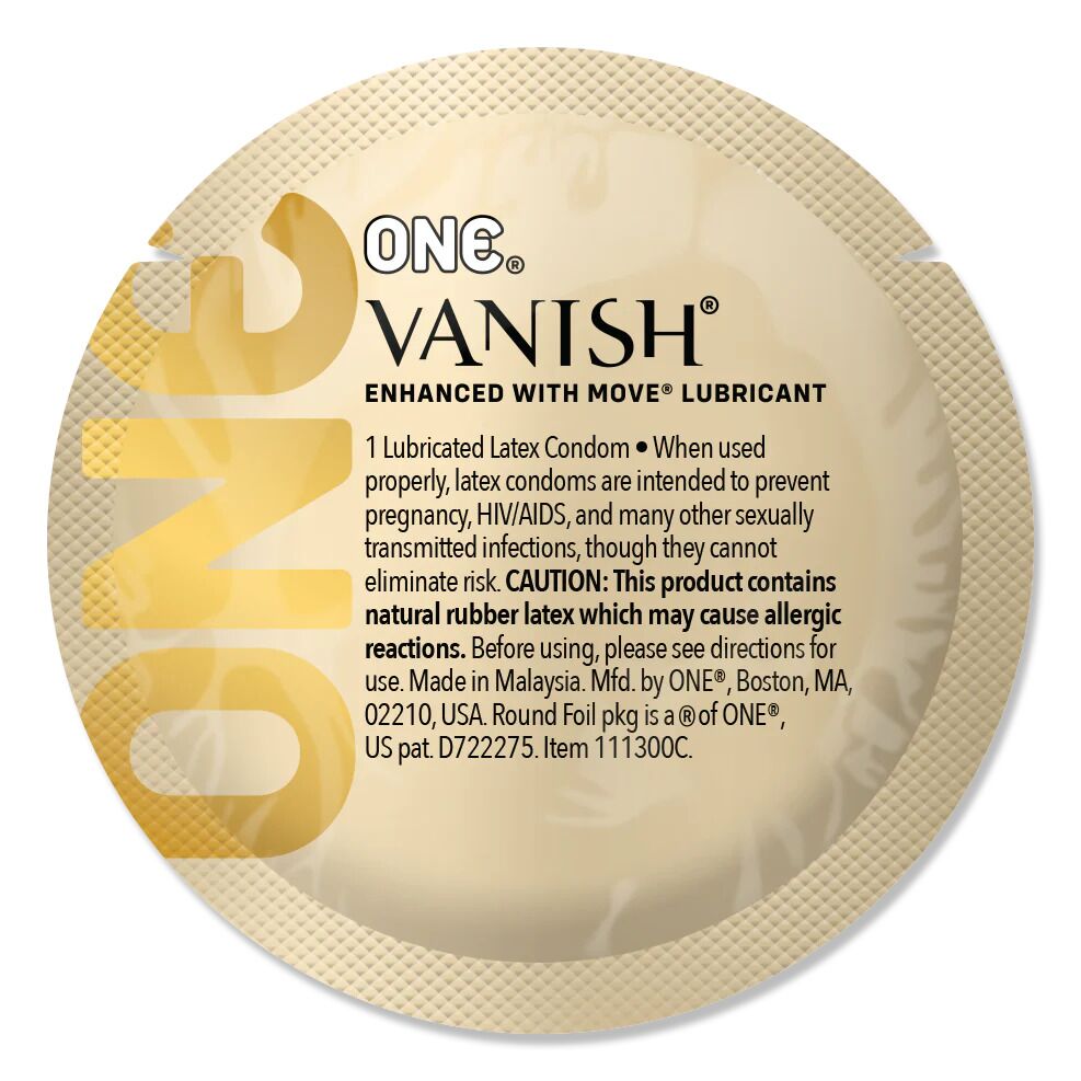 Презерватив ONE Vanish Hyperthin, 1 шт, ультратонкий, зі змазкою - купити в LEVITY Презерватив ONE Vanish Hyperthin, 1 шт, ультратонкий, зі змазкою