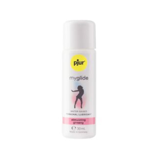 Збуджувальний лубикант на водній основі pjur myglide, із женьшенем, тепло+поколювання