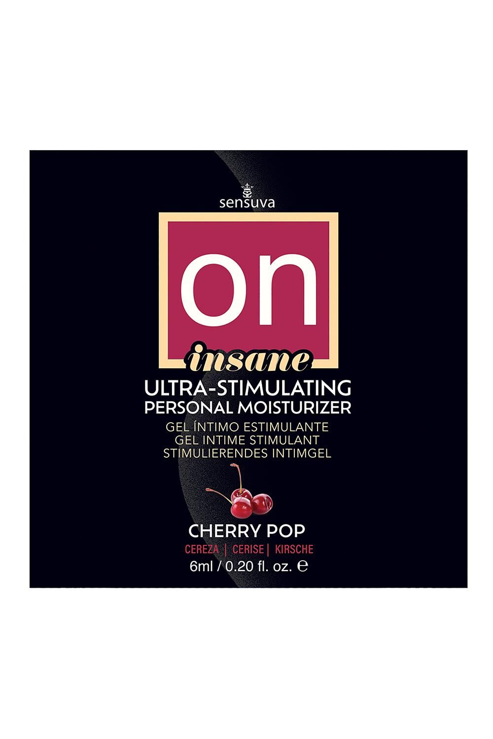 Пробник Sensuva - Ultra-Stimulating On Insane Cherry Pop (6 мл) - купити в LEVITY Пробник Sensuva - Ultra-Stimulating On Insane Cherry Pop (6 мл)